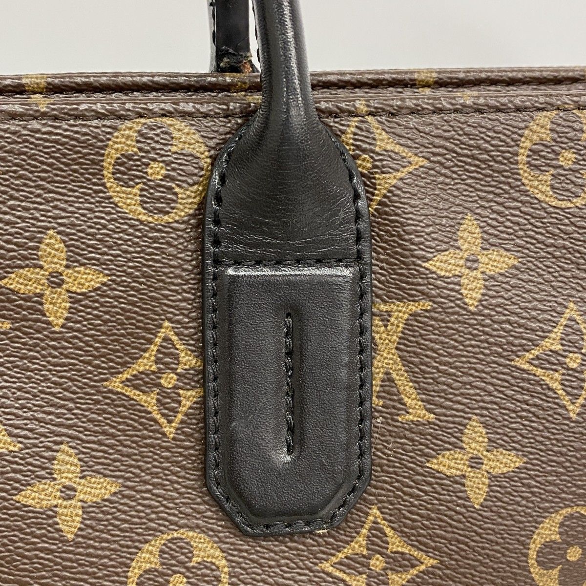 Louis Vuitton Business Bag Monogram Macassar Brown Black — view 9