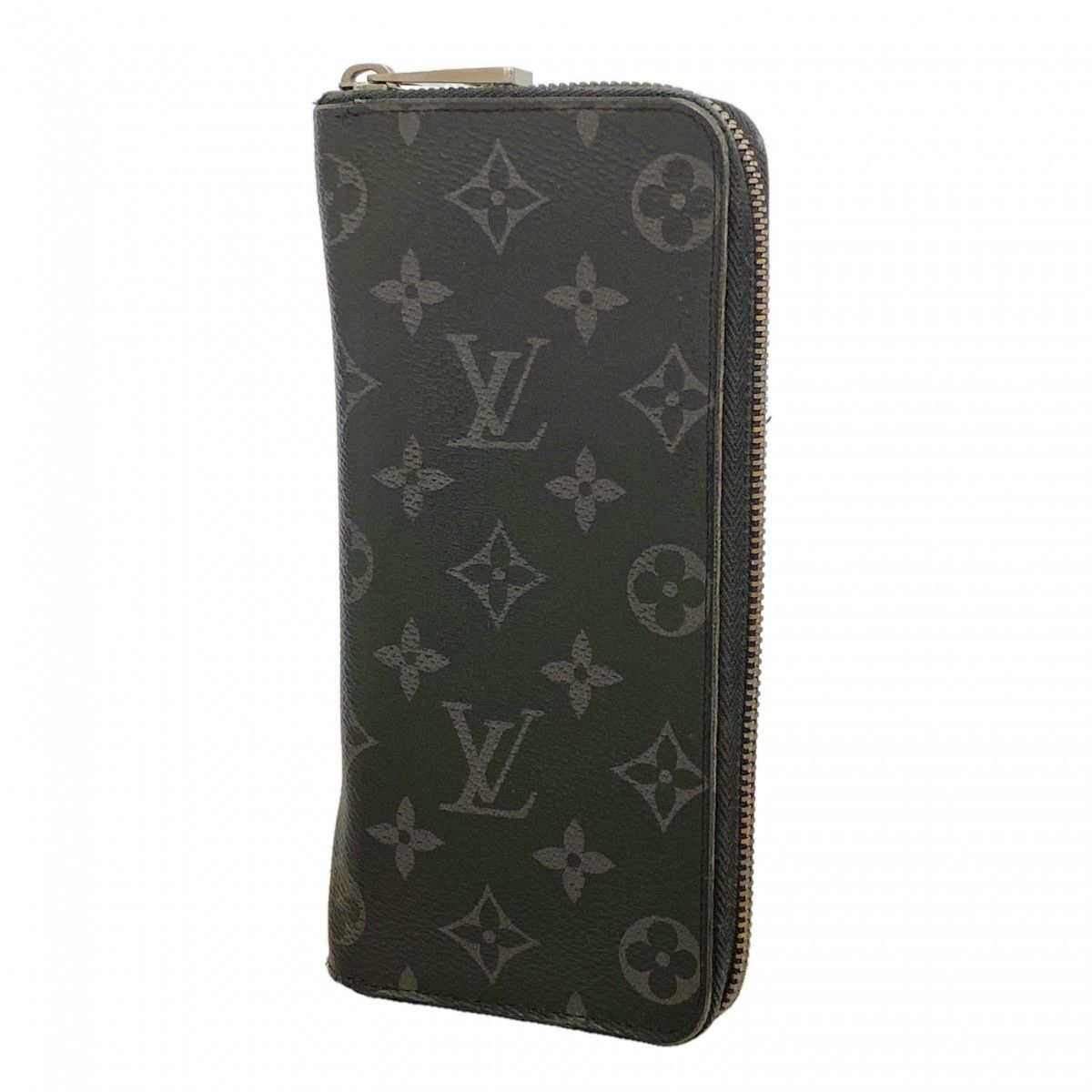 Louis Vuitton Wallet Monogram Eclipse Zippy Vertical Black