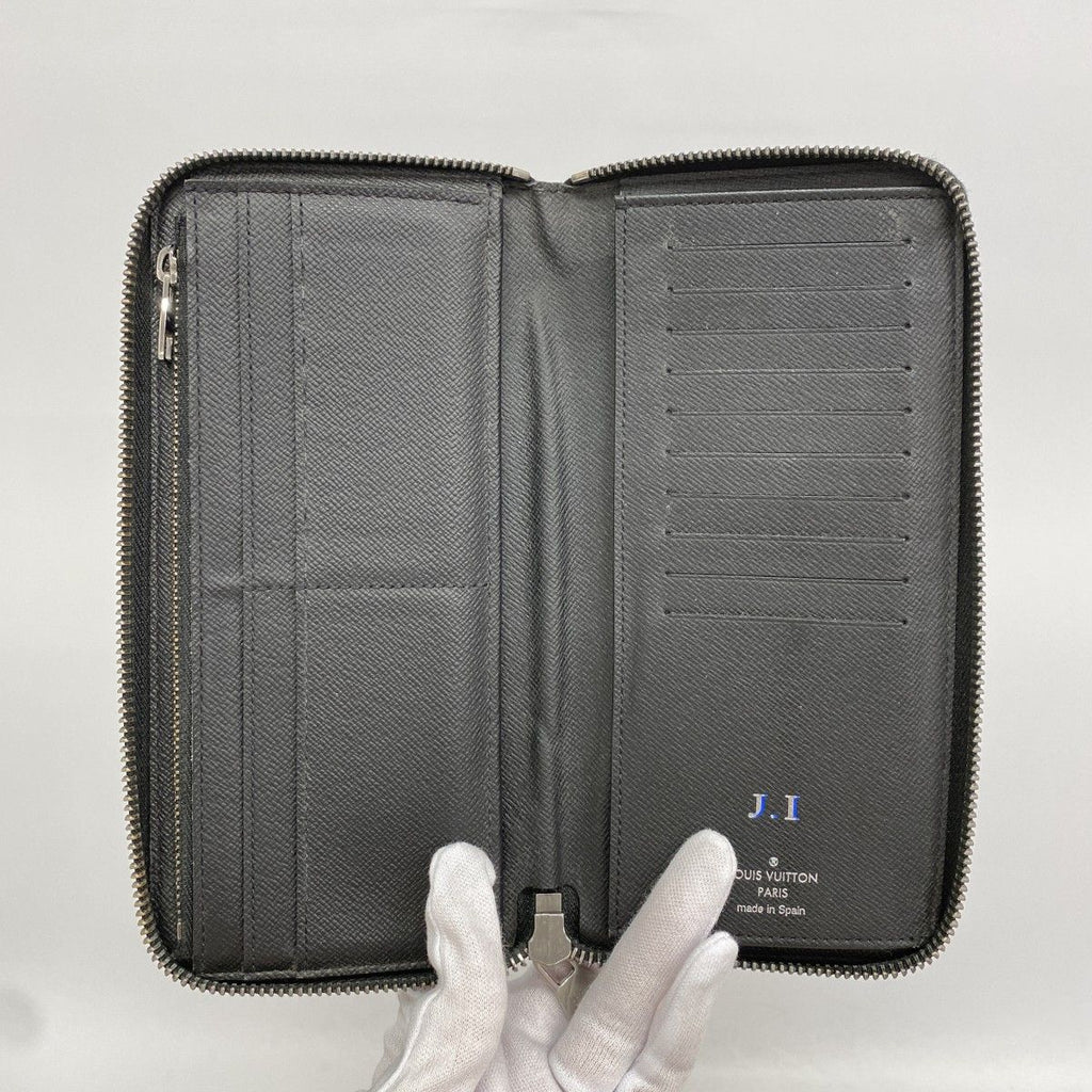 Louis Vuitton Wallet Monogram Eclipse Zippy Vertical Black — view 3