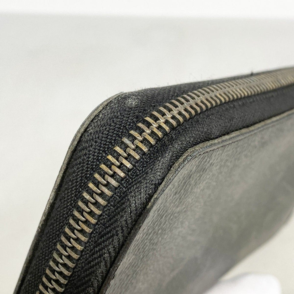 Louis Vuitton Wallet Monogram Eclipse Zippy Vertical Black — view 6