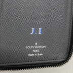 Louis Vuitton Wallet Monogram Eclipse Zippy Vertical Black — view 4