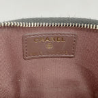 Chanel Coin Case Quilted Caviar Leather Black Champagne Gold — view 4