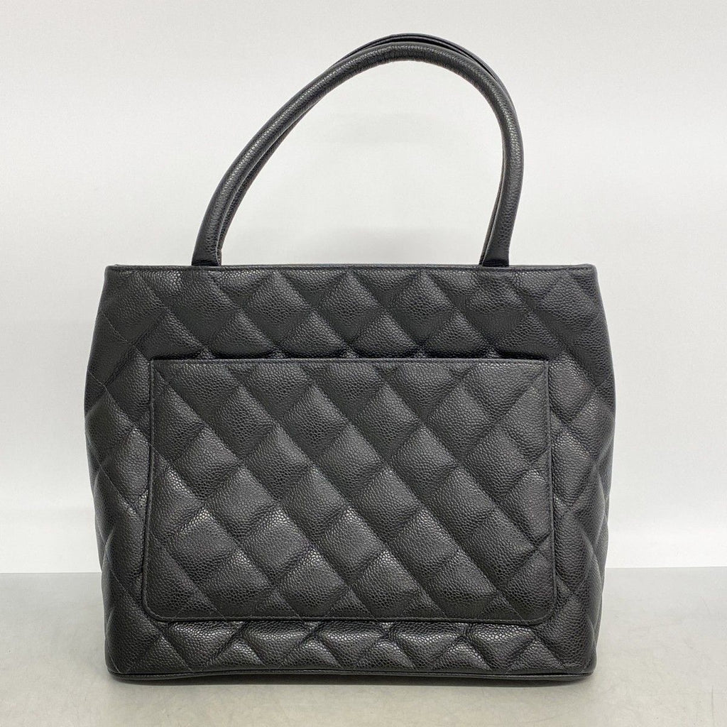 Chanel Tote Reissue Caviar Leather Black Champagne Gold — view 9