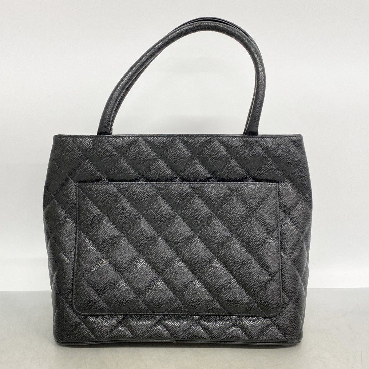 Chanel Tote Reissue Caviar Leather Black Champagne Gold — view 9