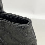 Chanel Tote Reissue Caviar Leather Black Champagne Gold — view 7