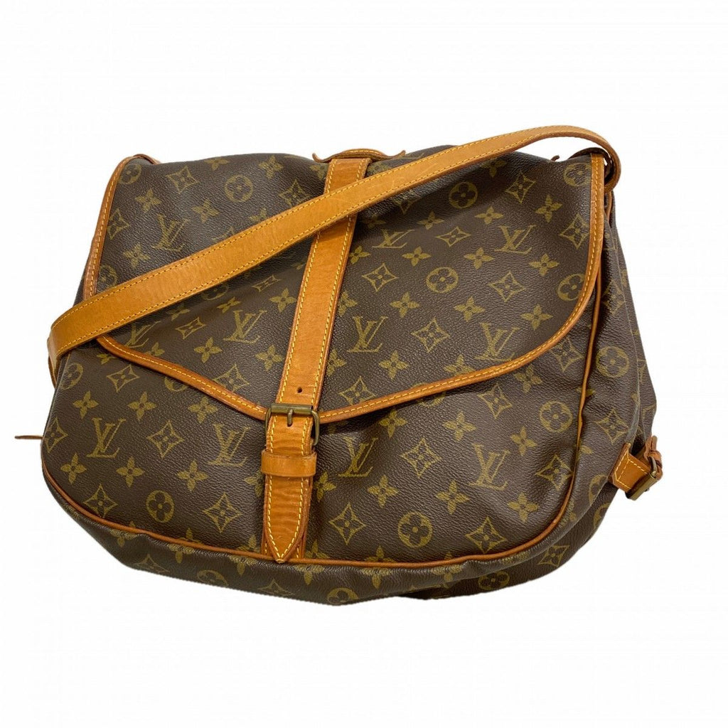 Louis Vuitton Shoulder Bag Monogram Saumur 35 Brown