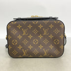 Louis Vuitton Handbag Monogram Saintonge Black Brown 2-Way — view 8