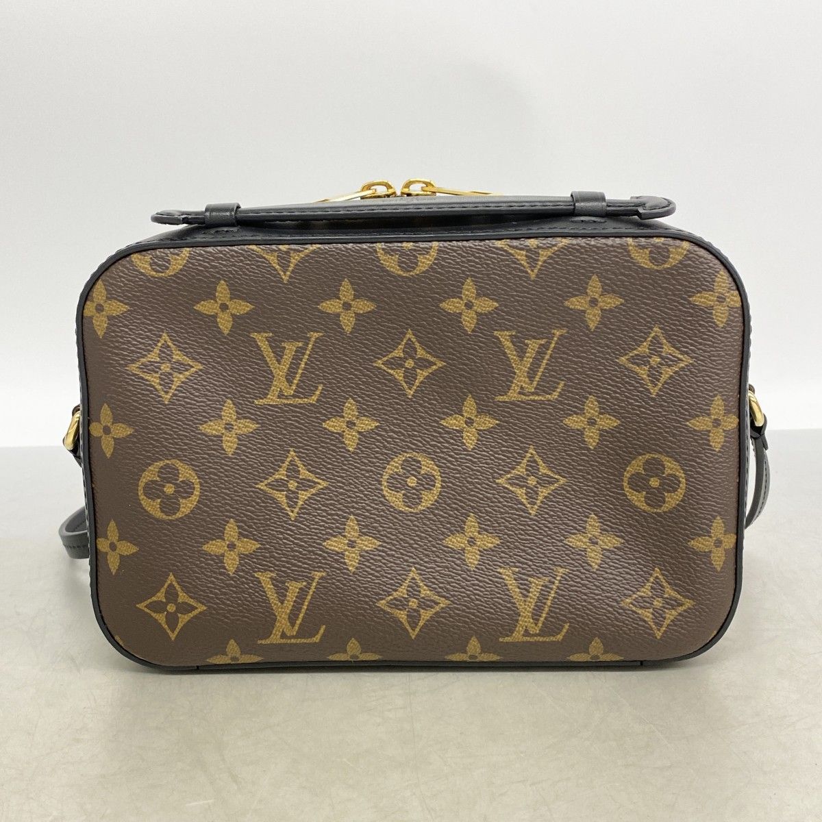 Louis Vuitton Handbag Monogram Saintonge Black Brown 2-Way — view 8