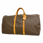 Louis Vuitton Boston Bag Monogram Keepall Bandouliere 60 Brown