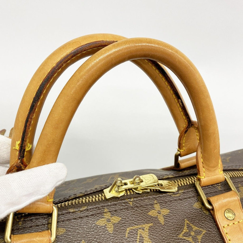 Louis Vuitton Boston Bag Monogram Keepall Bandouliere 60 Brown — view 7