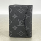 Louis Vuitton Card Case Monogram Eclipse Organizer de Poche Black — view 5
