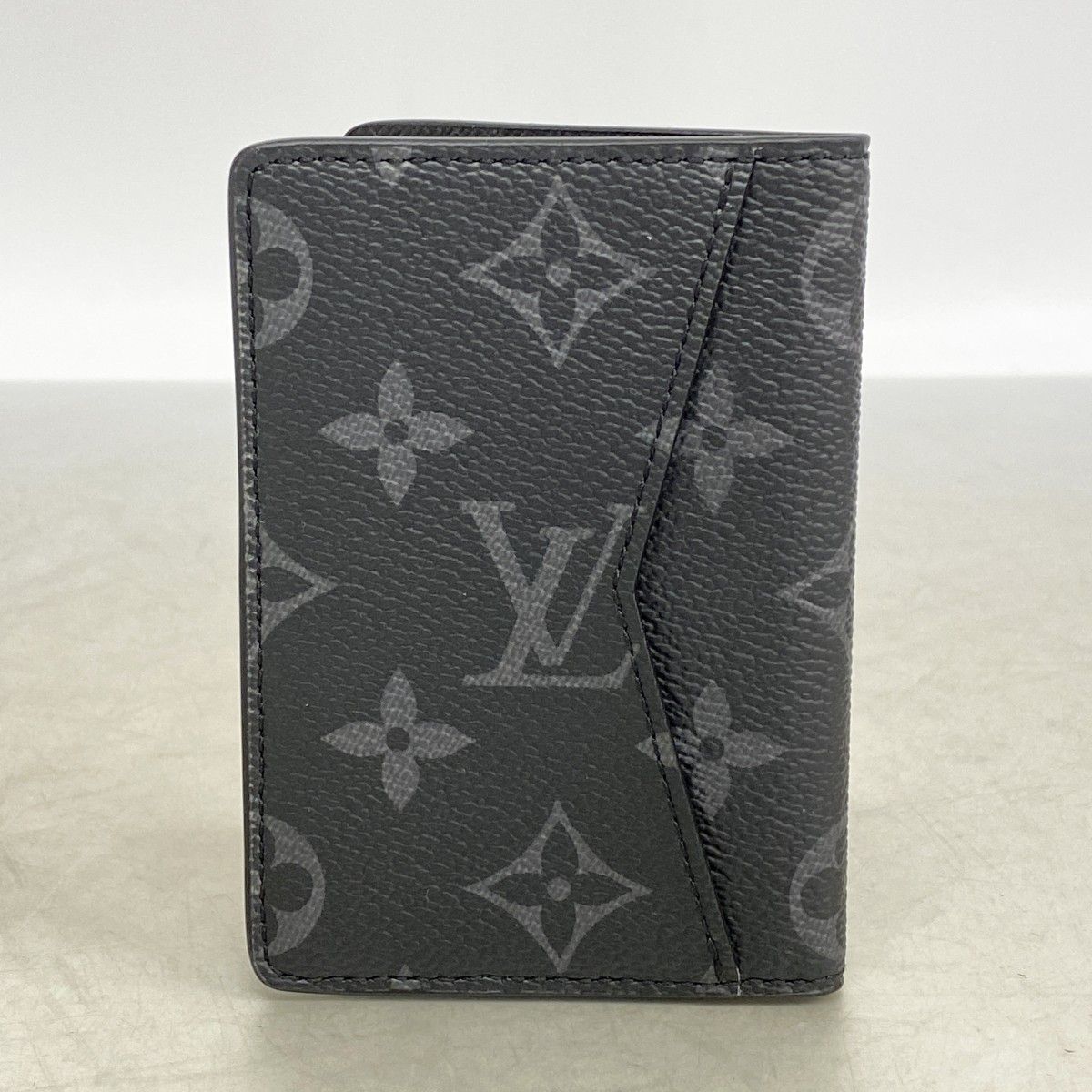 Louis Vuitton Card Case Monogram Eclipse Organizer de Poche Black — view 5