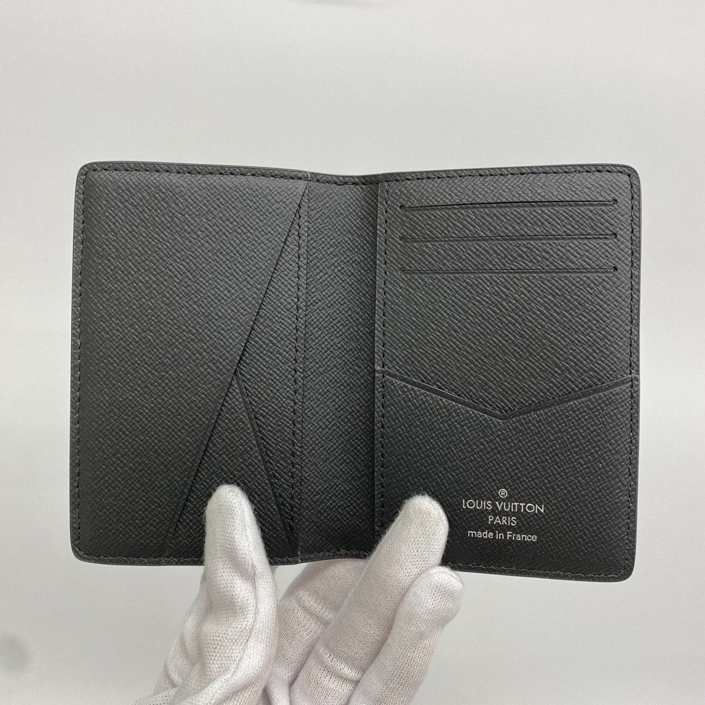 Louis Vuitton Card Case Monogram Eclipse Organizer de Poche Black — view 3