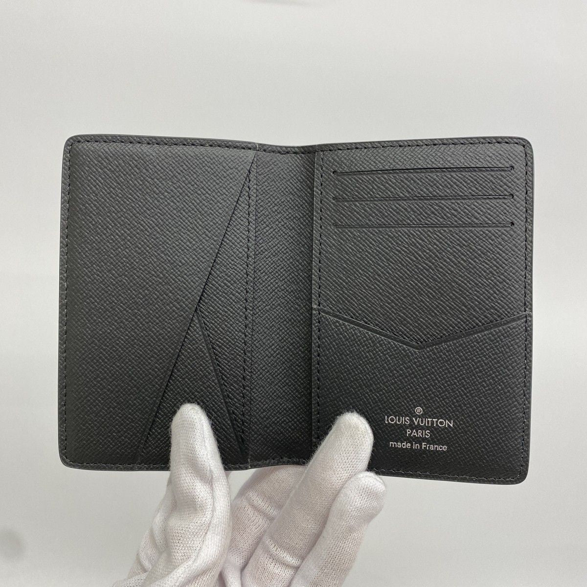 Louis Vuitton Card Case Monogram Eclipse Organizer de Poche Black — view 3