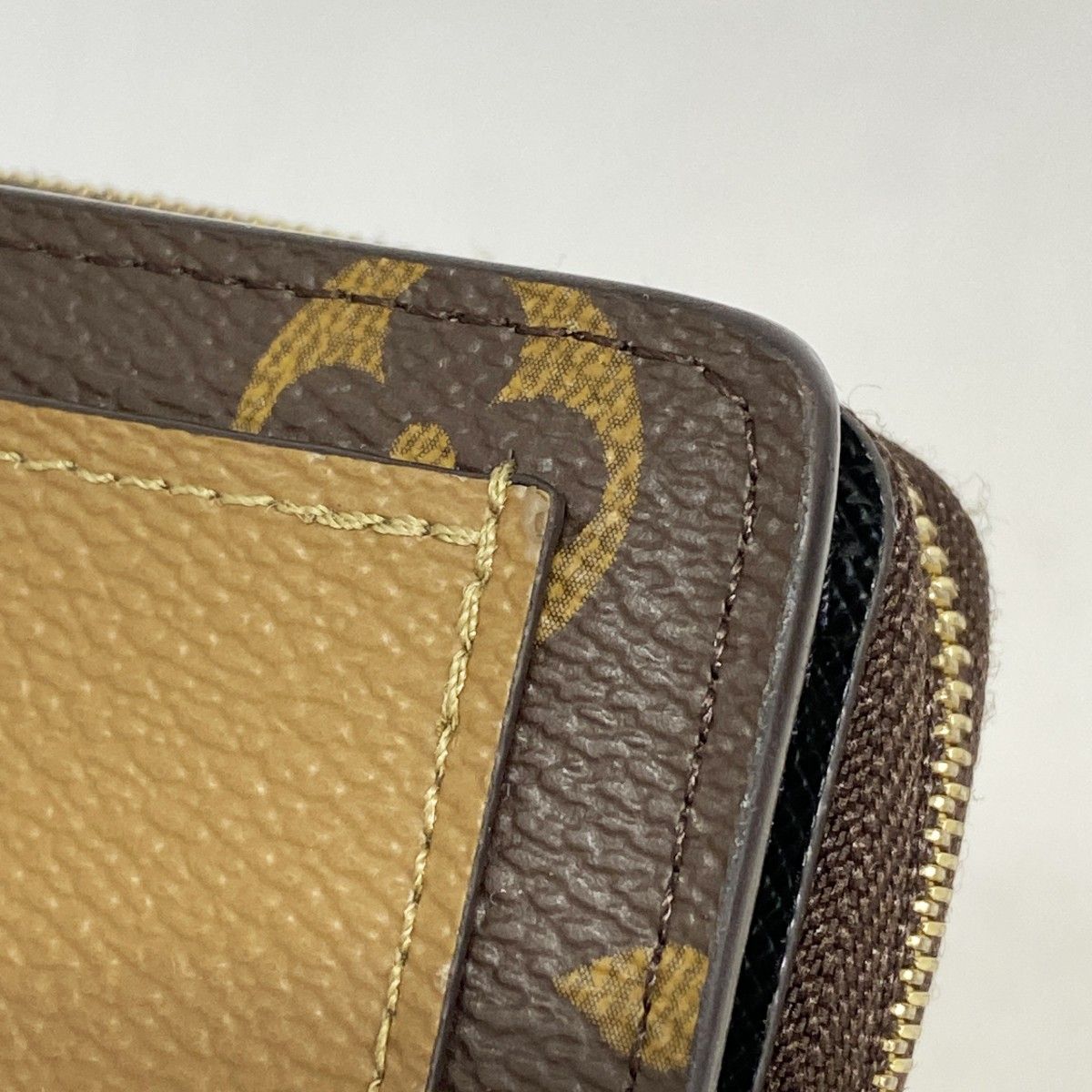 Louis Vuitton Wallet Monogram Reverse Portefeuille Lou Brown — view 6