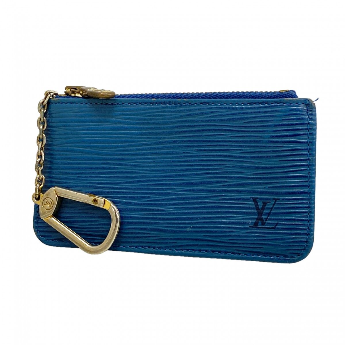 Louis Vuitton Coin Case Epi Pochette Cles Toledo Blue