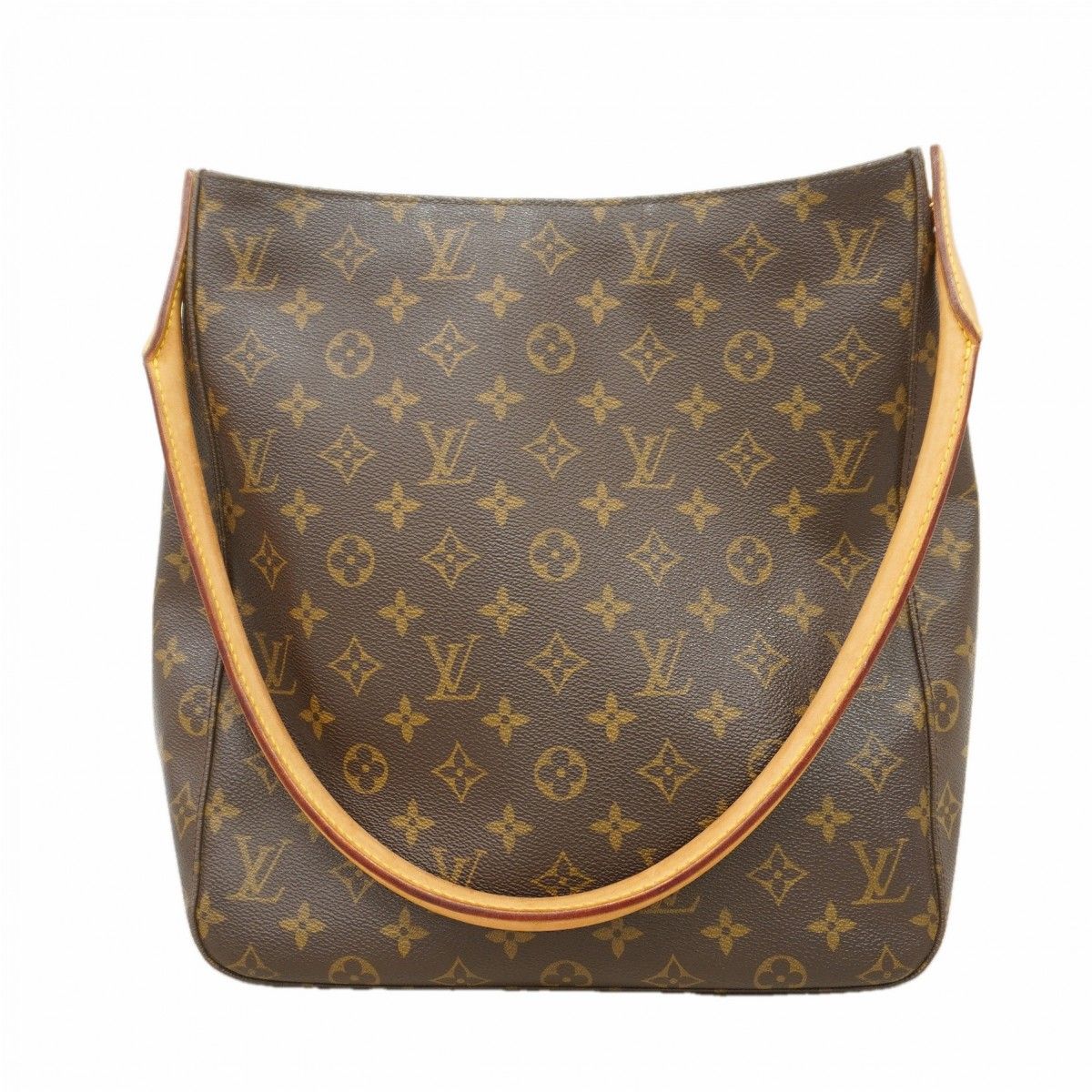 Louis Vuitton Shoulder Bag Monogram Looping GM Brown