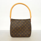 Louis Vuitton Shoulder Bag Monogram Looping MM Brown — view 9