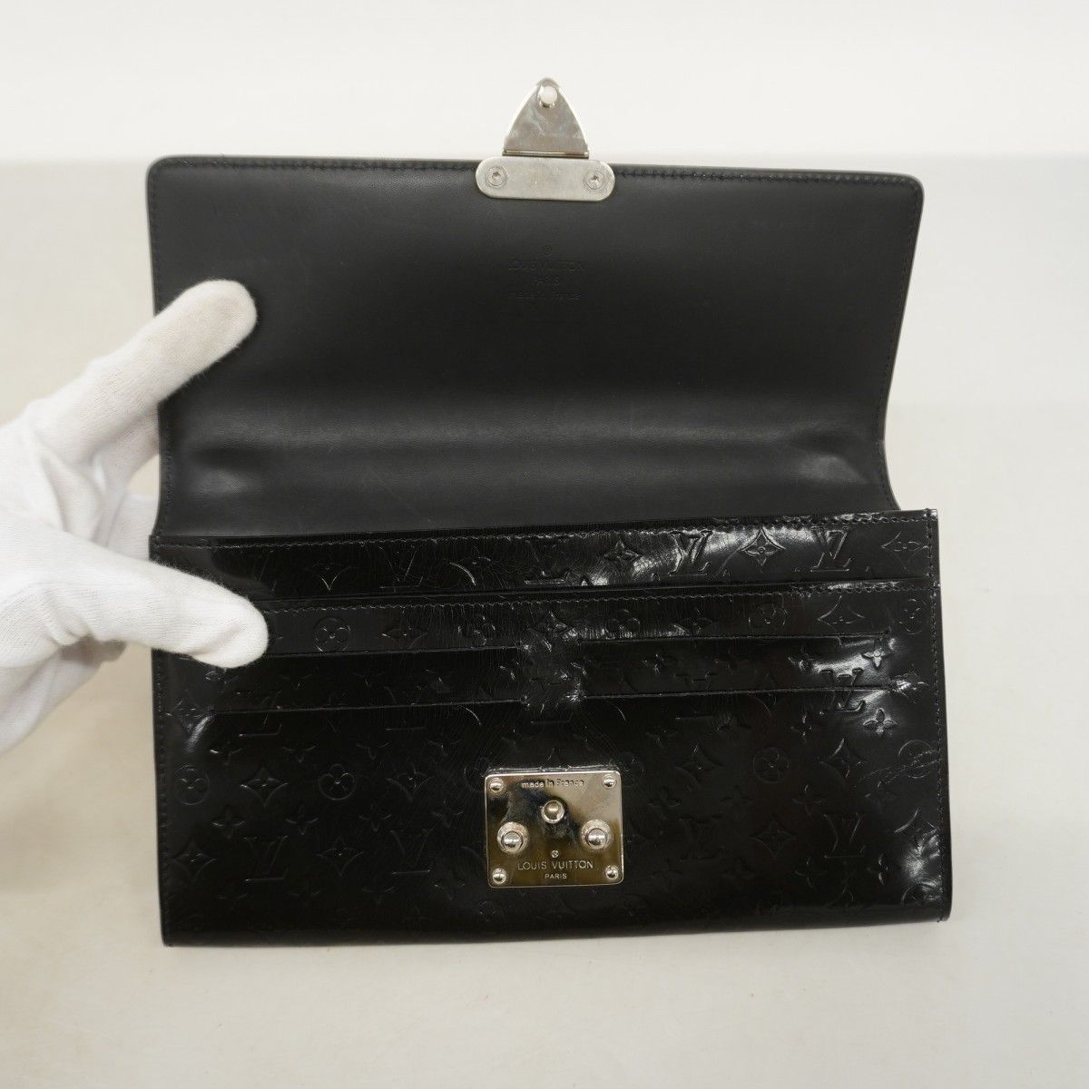 Louis Vuitton Handbag Monogram Mini Glace Anushka MM Noir — view 9