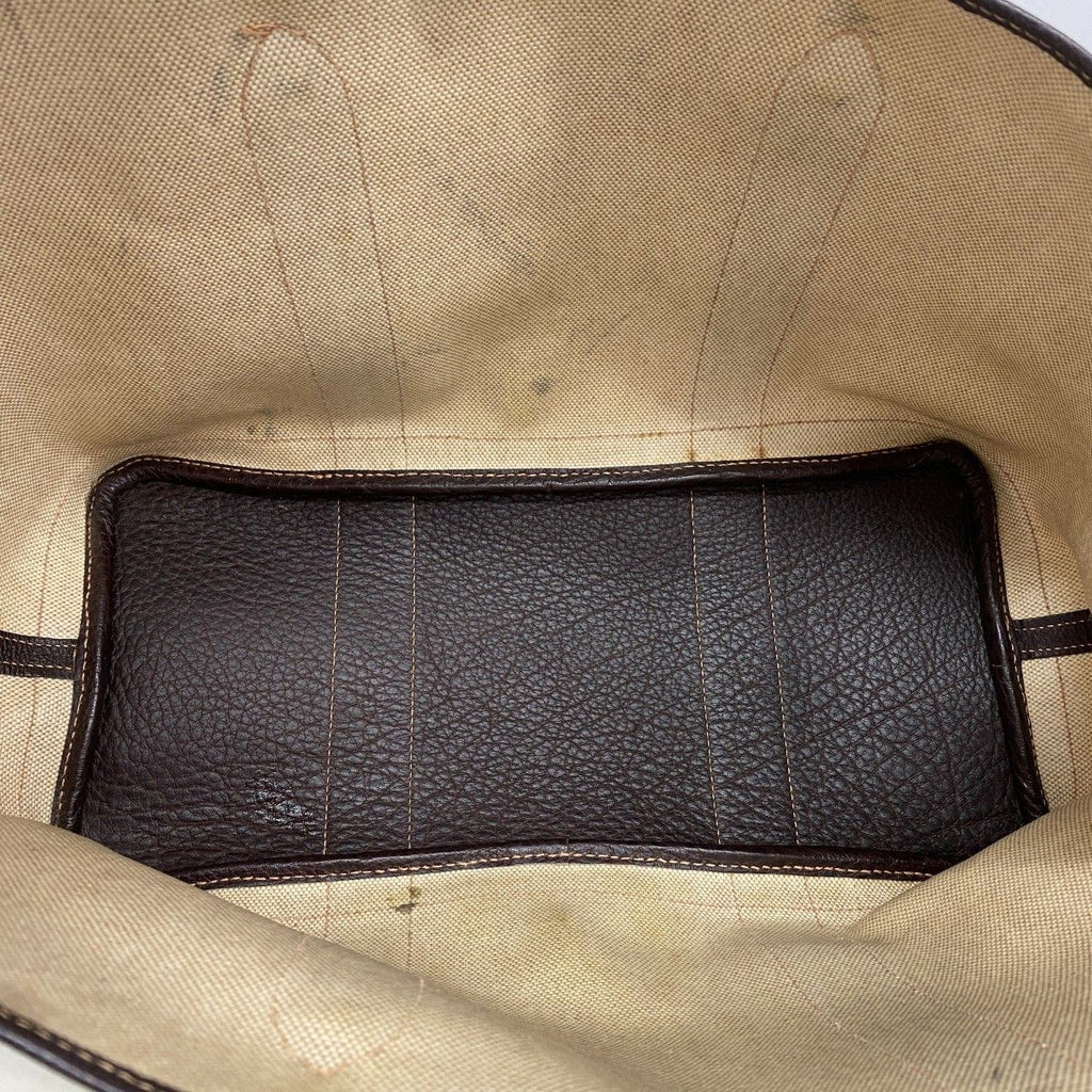 Hermes Tote Garden Party PM Toile Ash Brown Silver — view 4