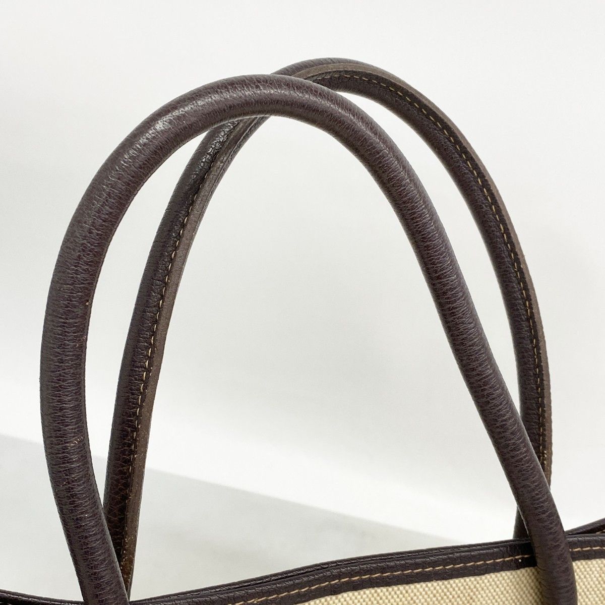 Hermes Tote Garden Party PM Toile Ash Brown Silver — view 7