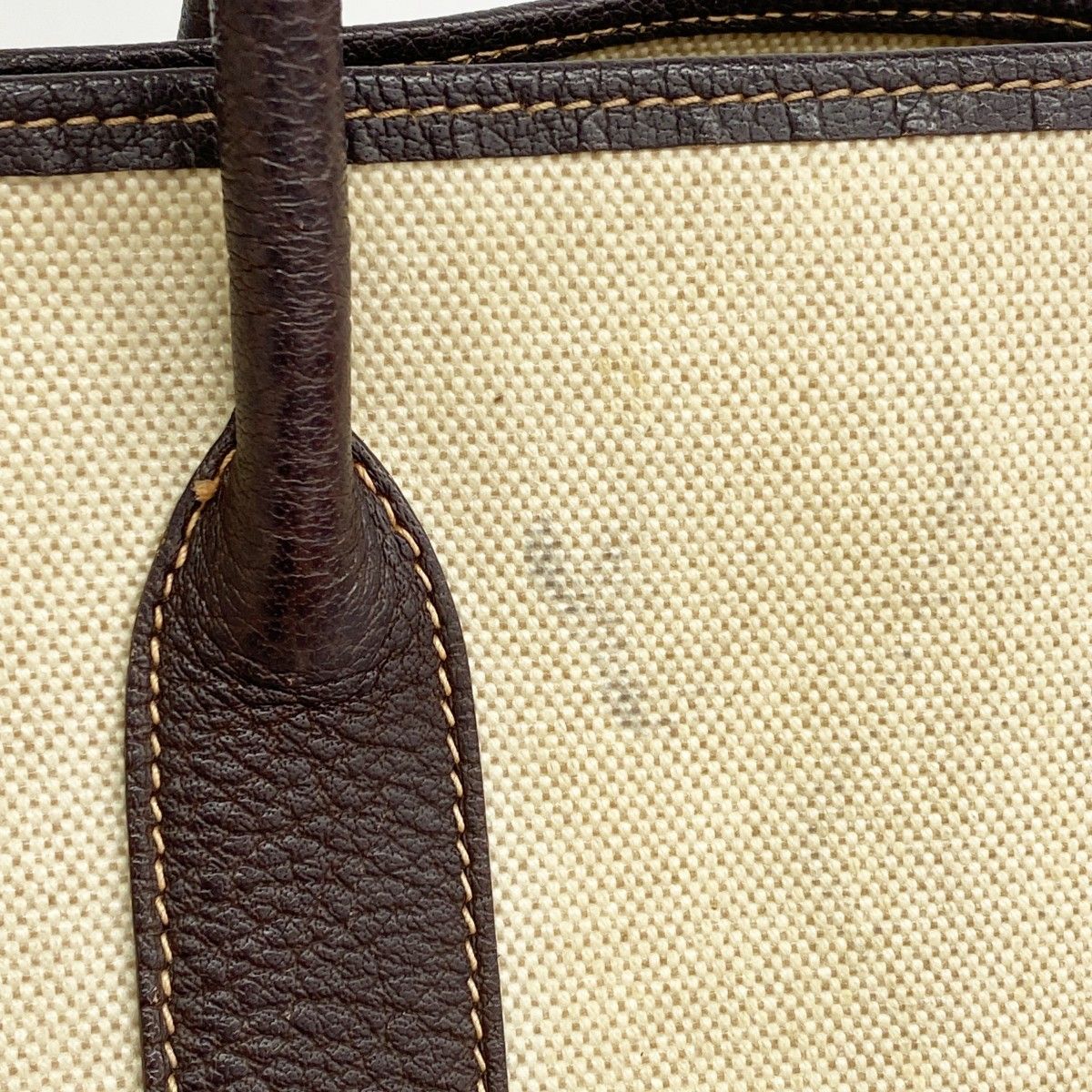Hermes Tote Garden Party PM Toile Ash Brown Silver — view 9