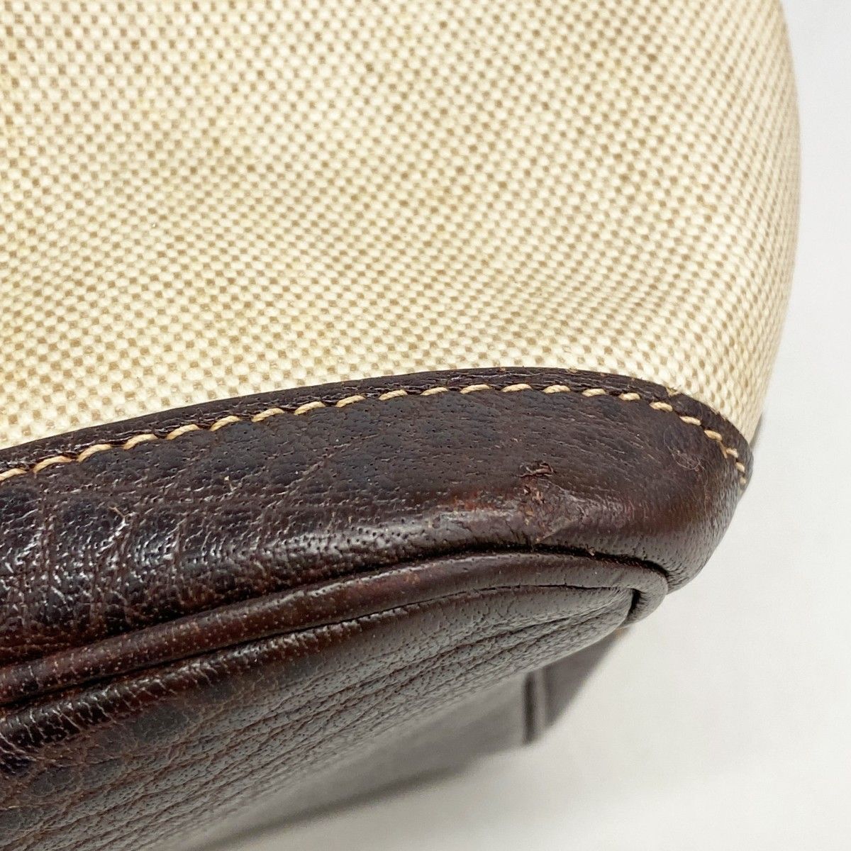 Hermes Tote Garden Party PM Toile Ash Brown Silver — view 6