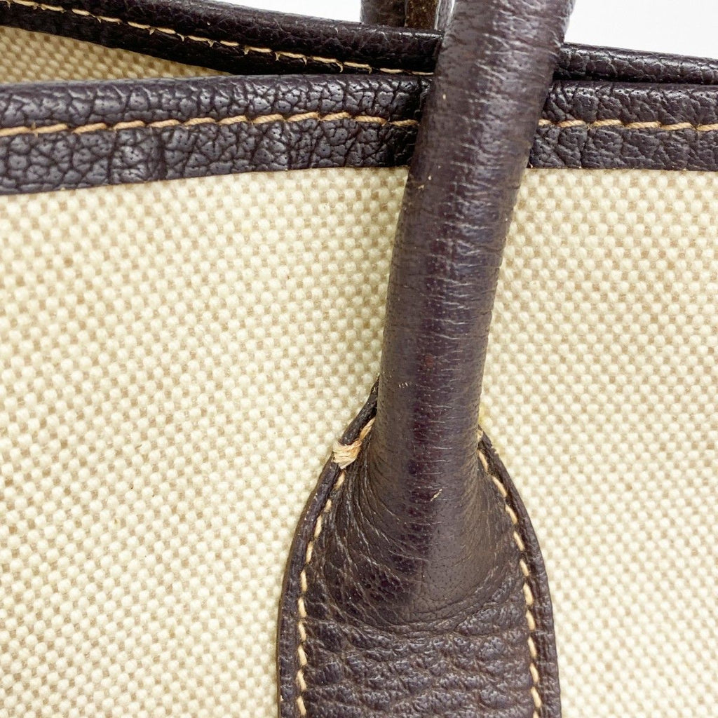Hermes Tote Garden Party PM Toile Ash Brown Silver — view 8