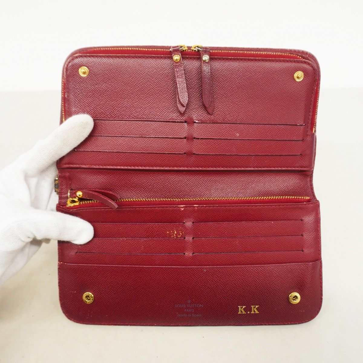 Louis Vuitton Wallet Monogram Portefeuille Insolite Brown Ruby — view 3