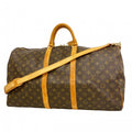 Louis Vuitton Boston Bag Monogram Keepall Bandouliere 55 Brown