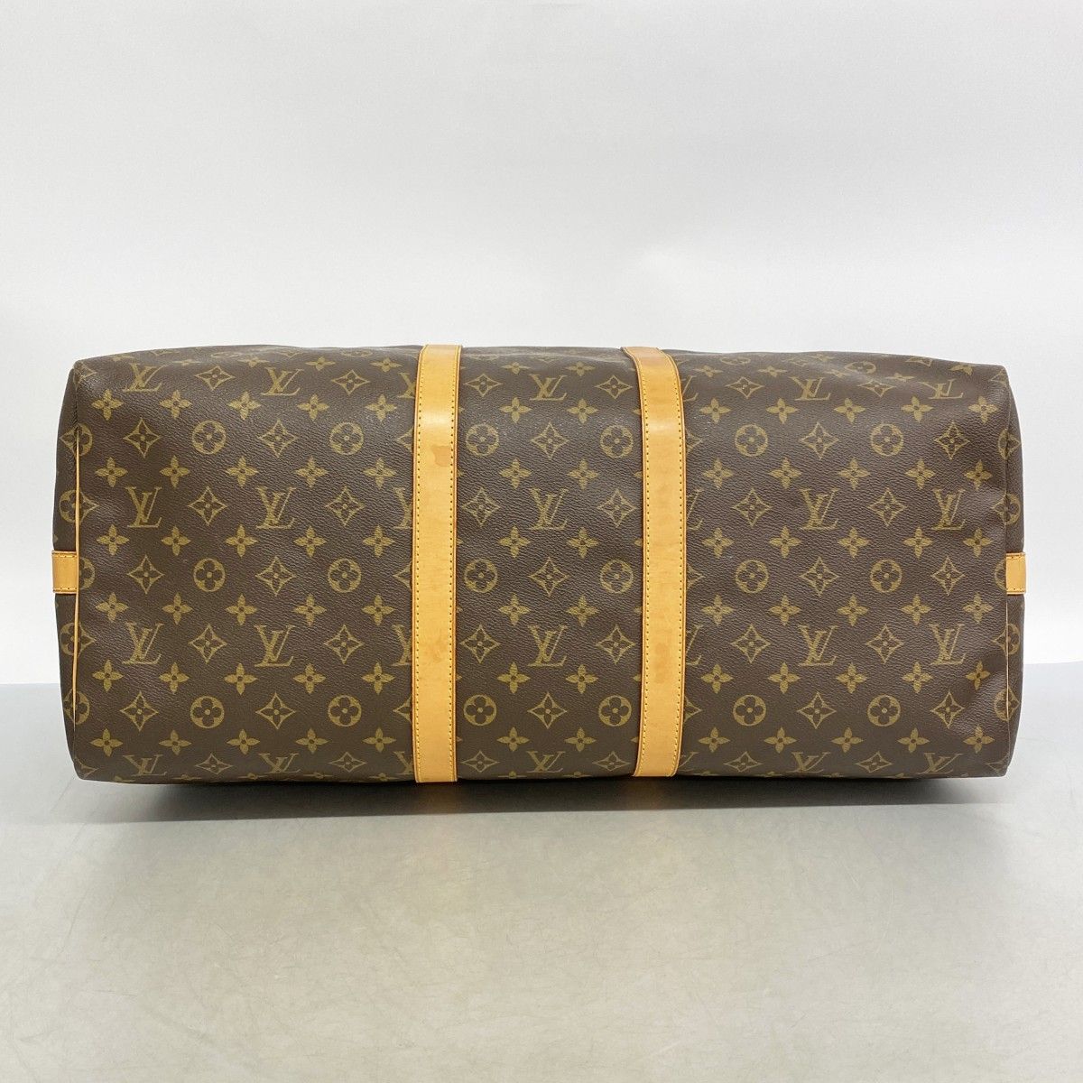 Louis Vuitton Boston Bag Monogram Keepall Bandouliere 55 Brown — view 3
