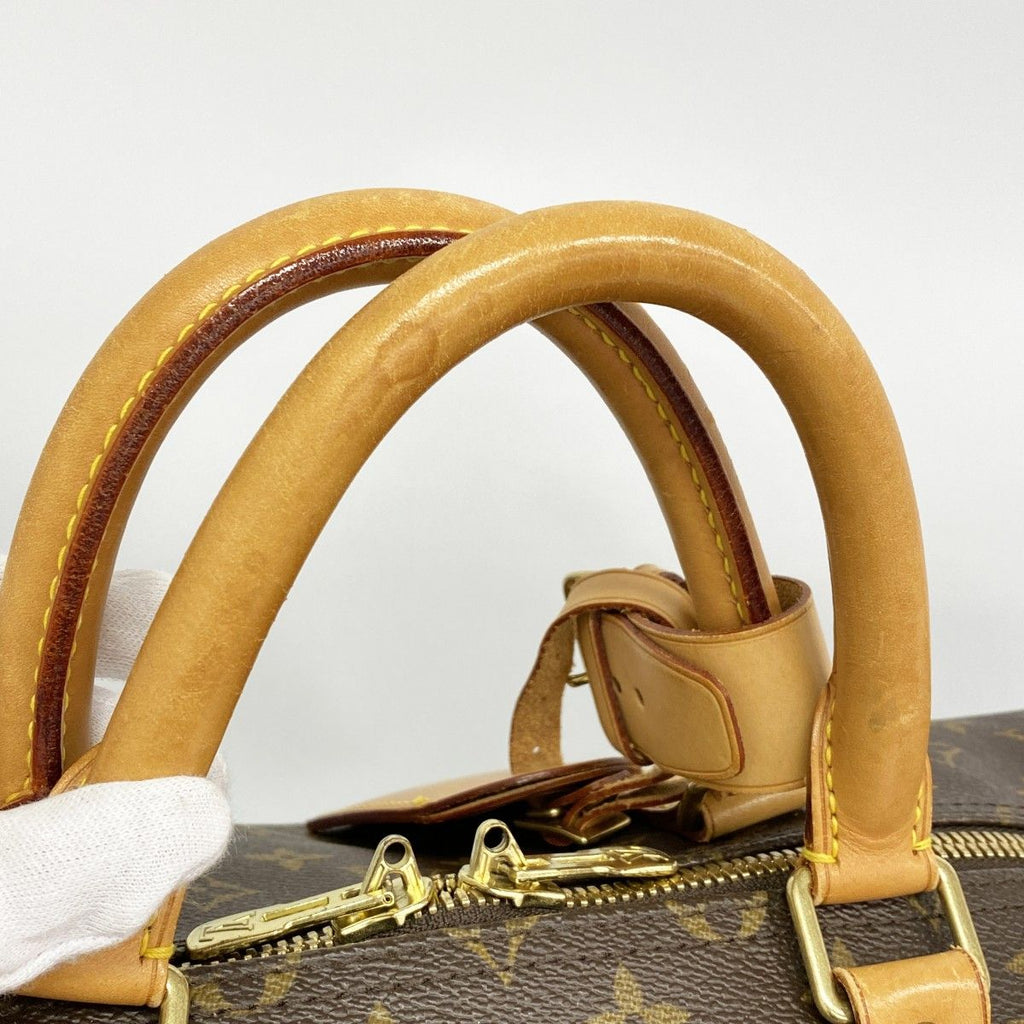 Louis Vuitton Boston Bag Monogram Keepall Bandouliere 55 Brown — view 9
