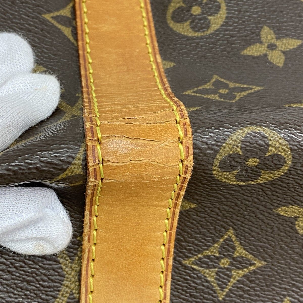 Louis Vuitton Boston Bag Monogram Keepall Bandouliere 55 Brown — view 7