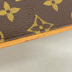 Louis Vuitton Shoulder Bag Monogram Pochette Twin GM Brown — view 7