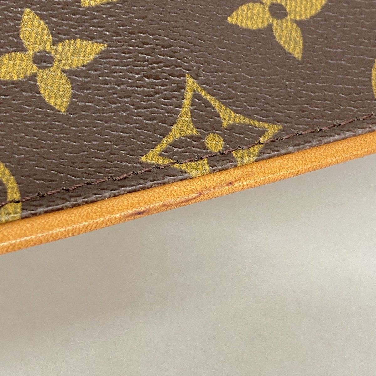 Louis Vuitton Shoulder Bag Monogram Pochette Twin GM Brown — view 7