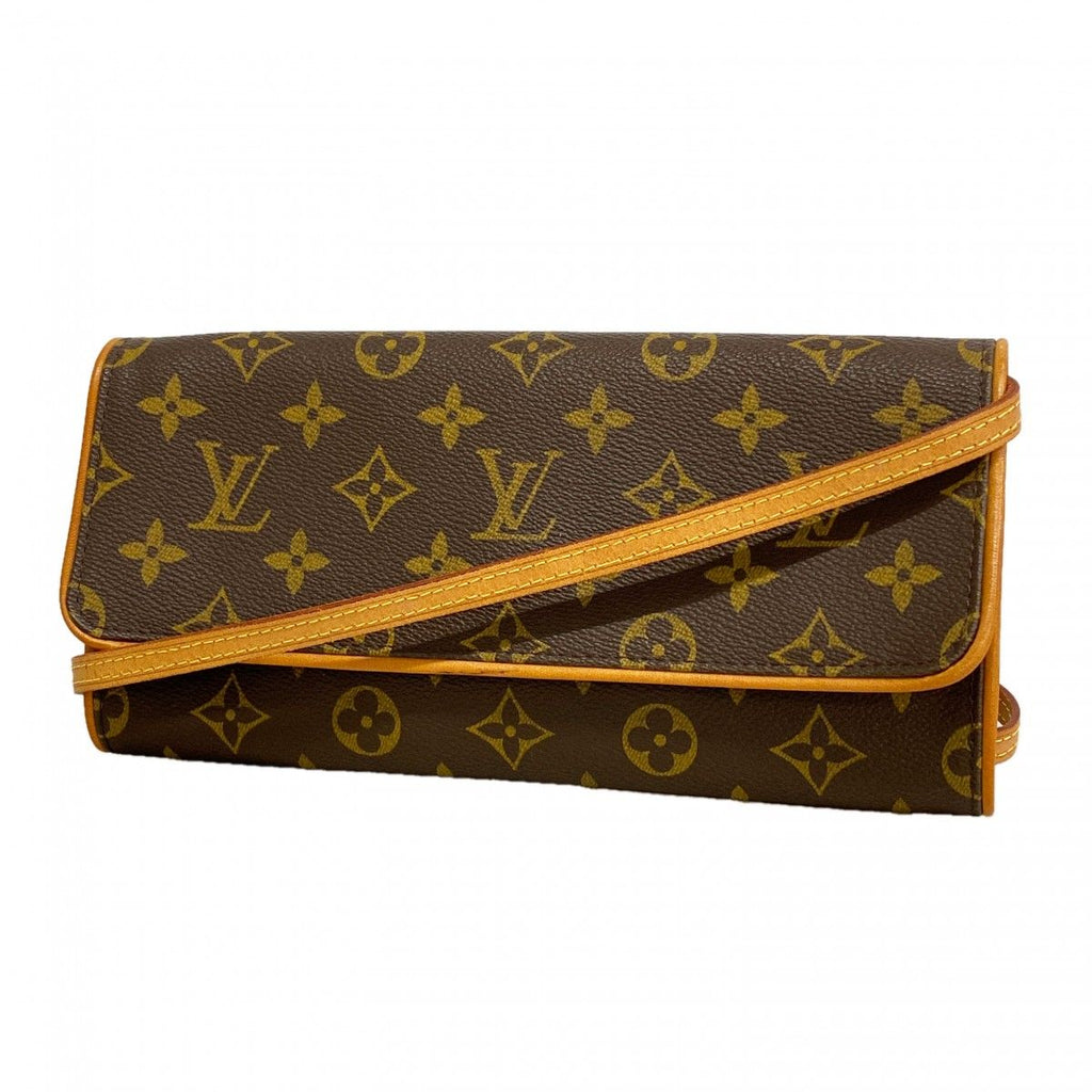 Louis Vuitton Shoulder Bag Monogram Pochette Twin GM Brown