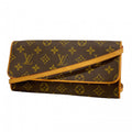 Louis Vuitton Shoulder Bag Monogram Pochette Twin GM Brown