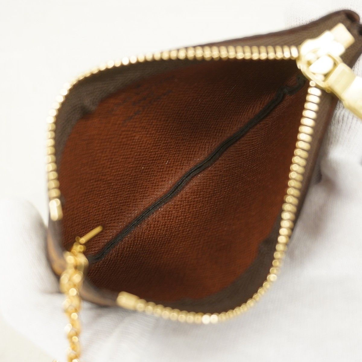 Louis Vuitton Coin Case Monogram Pochette Cles Brown — view 3