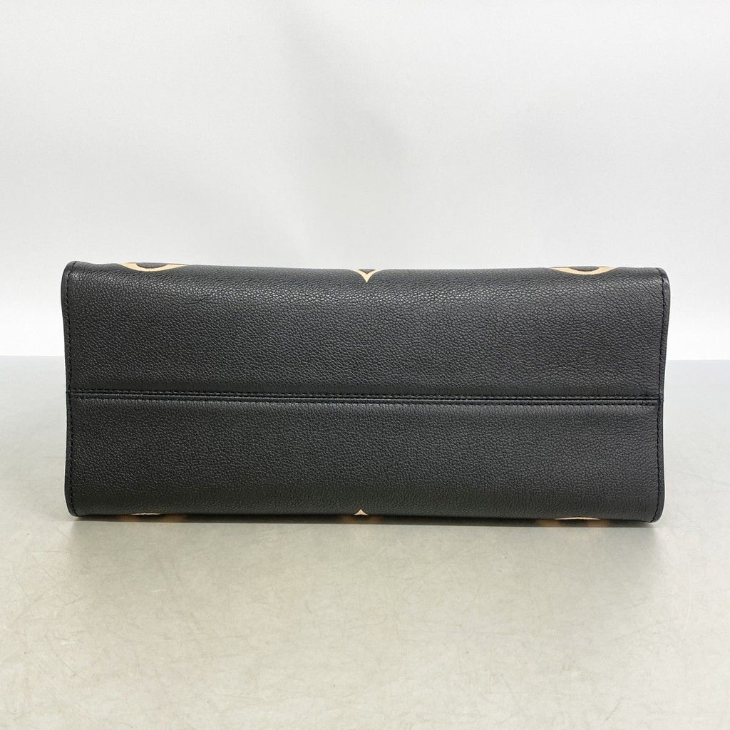Louis Vuitton Tote Monogram Empreinte Bicolor On The Go MM Black Beige 2-Way — view 3