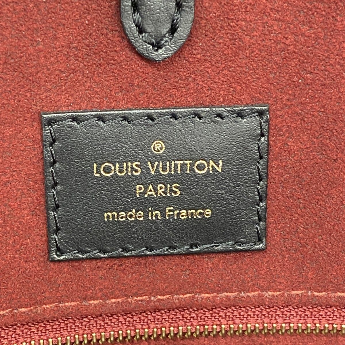 Louis Vuitton Tote Monogram Empreinte Bicolor On The Go MM Black Beige 2-Way — view 5