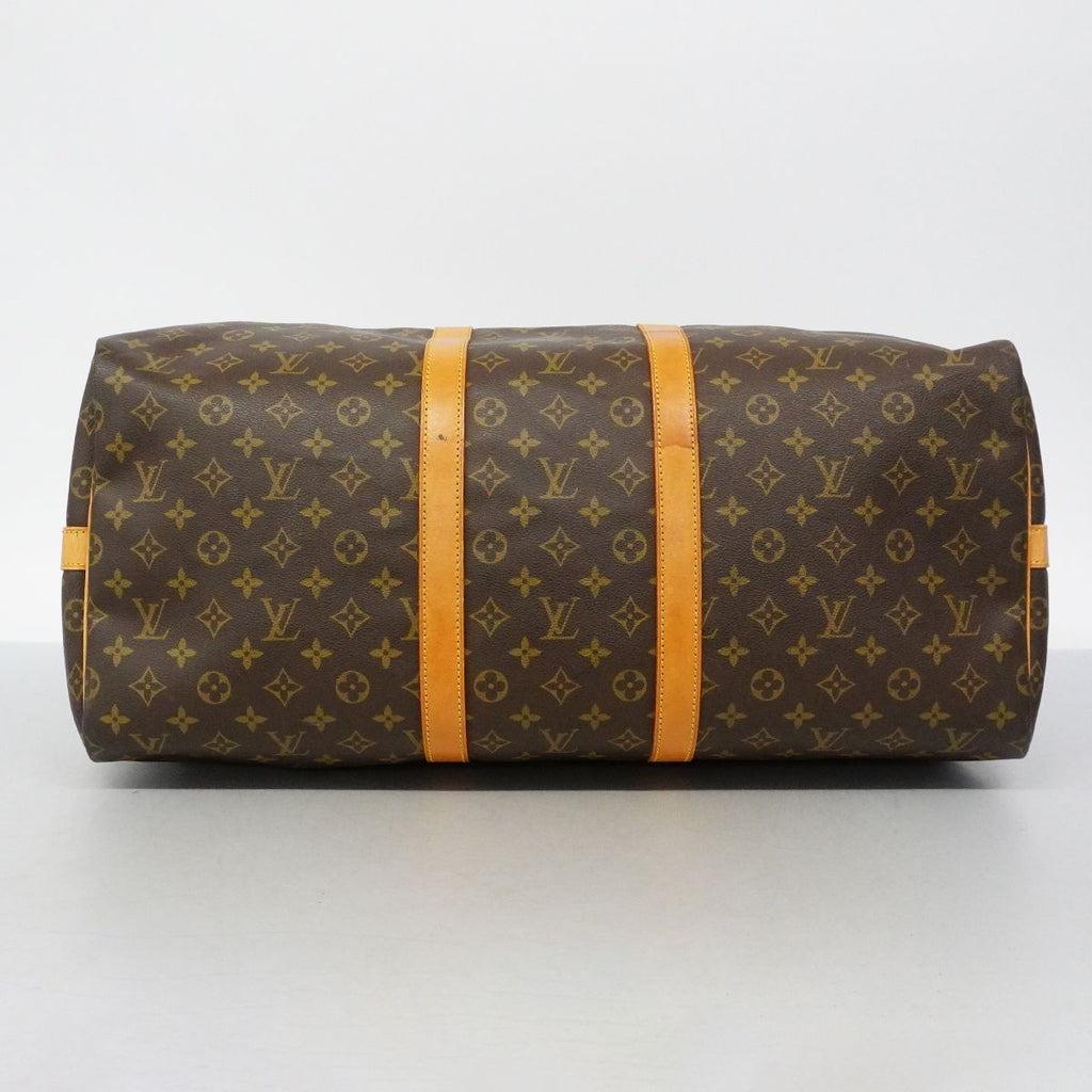 Louis Vuitton Boston Bag Monogram Keepall Bandouliere 55 Brown — view 3