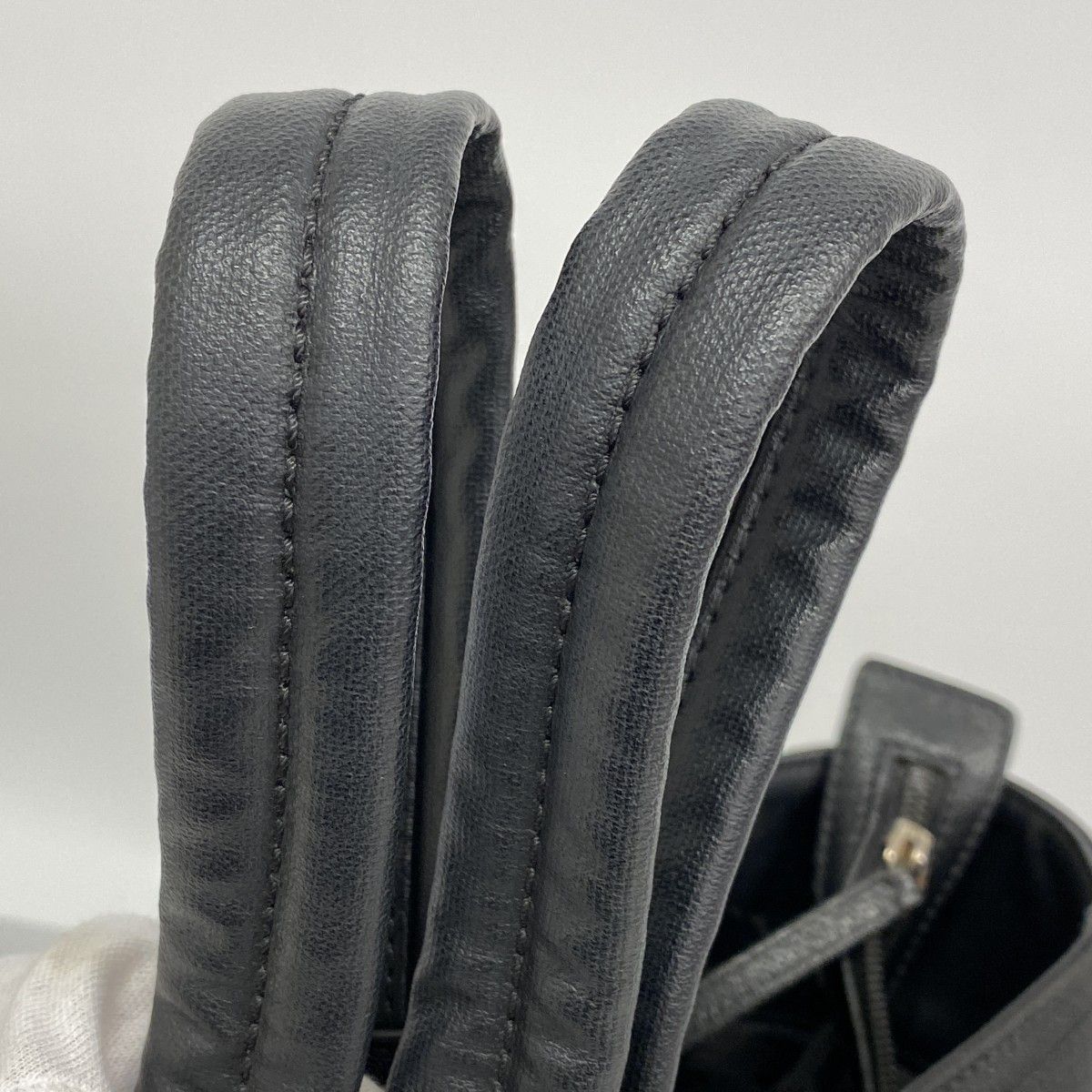 Chanel Tote Paris Biarritz Canvas Black Silver — view 8