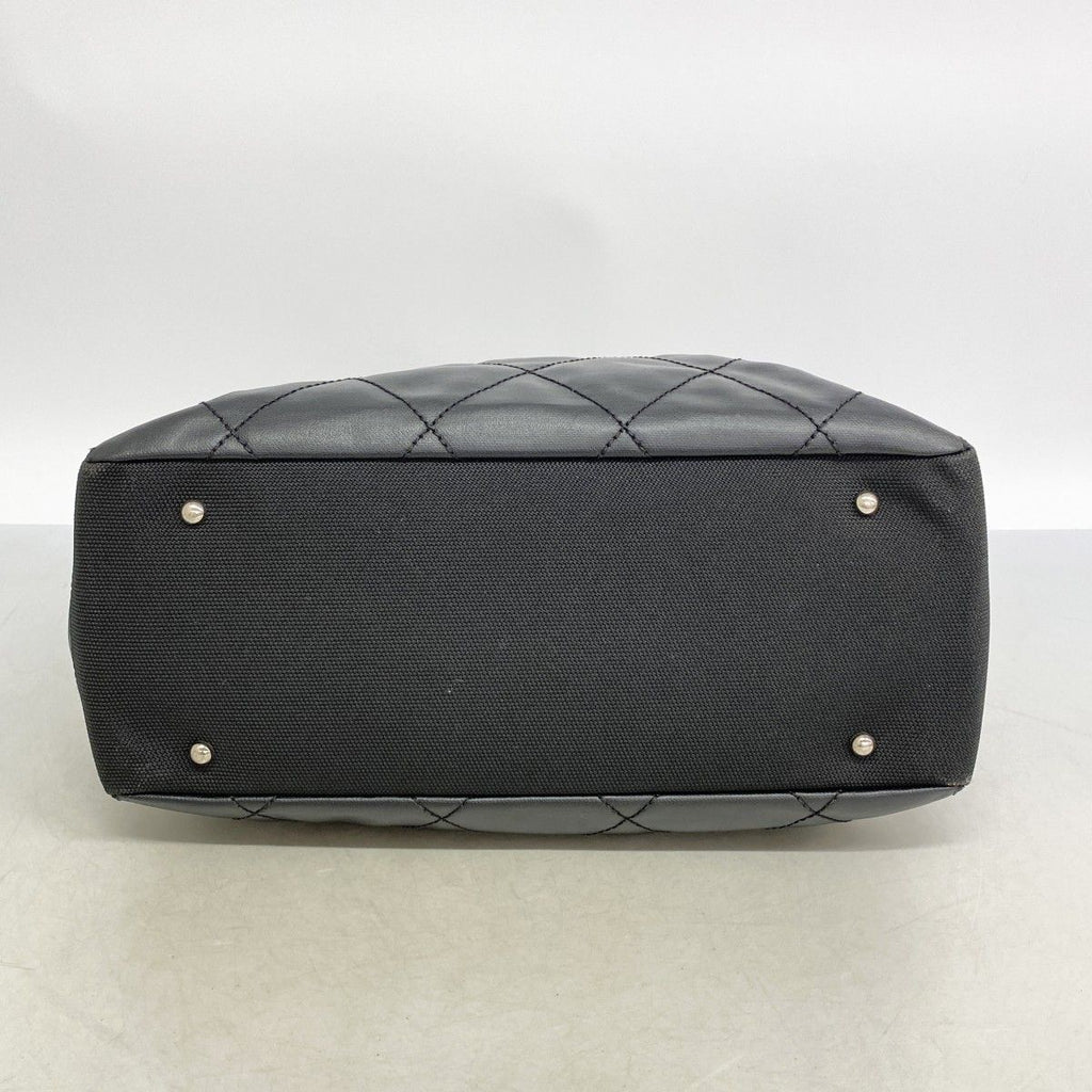 Chanel Tote Paris Biarritz Canvas Black Silver — view 3