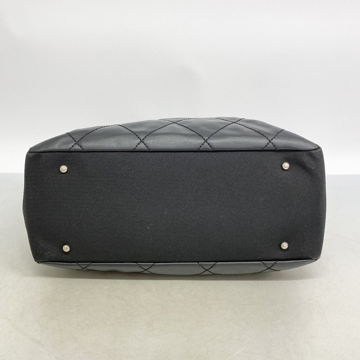 Chanel Tote Paris Biarritz Canvas Black Silver — view 3