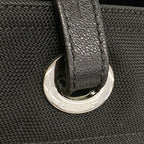 Chanel Tote Paris Biarritz Canvas Black Silver — view 9