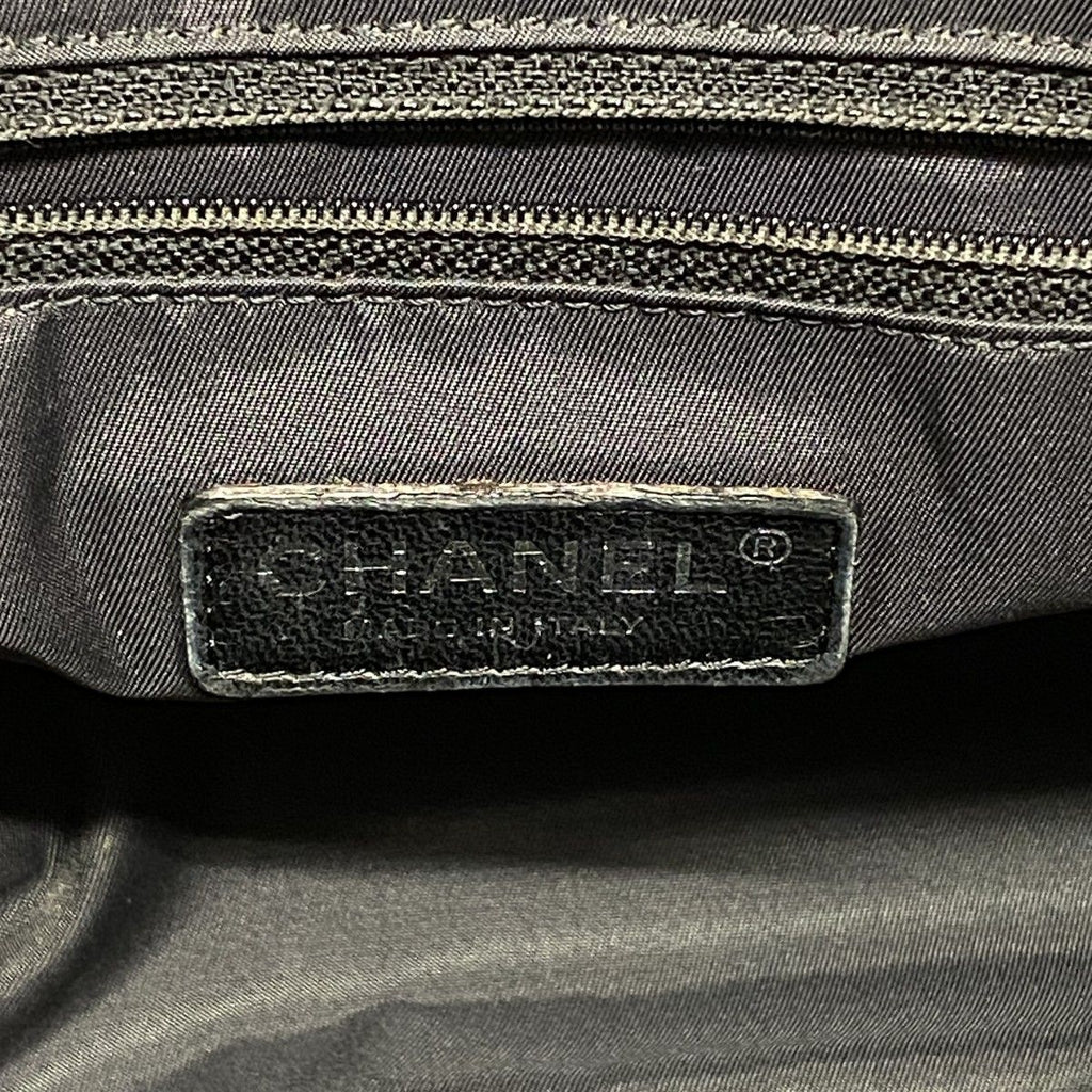 Chanel Tote Paris Biarritz Canvas Black Silver — view 5