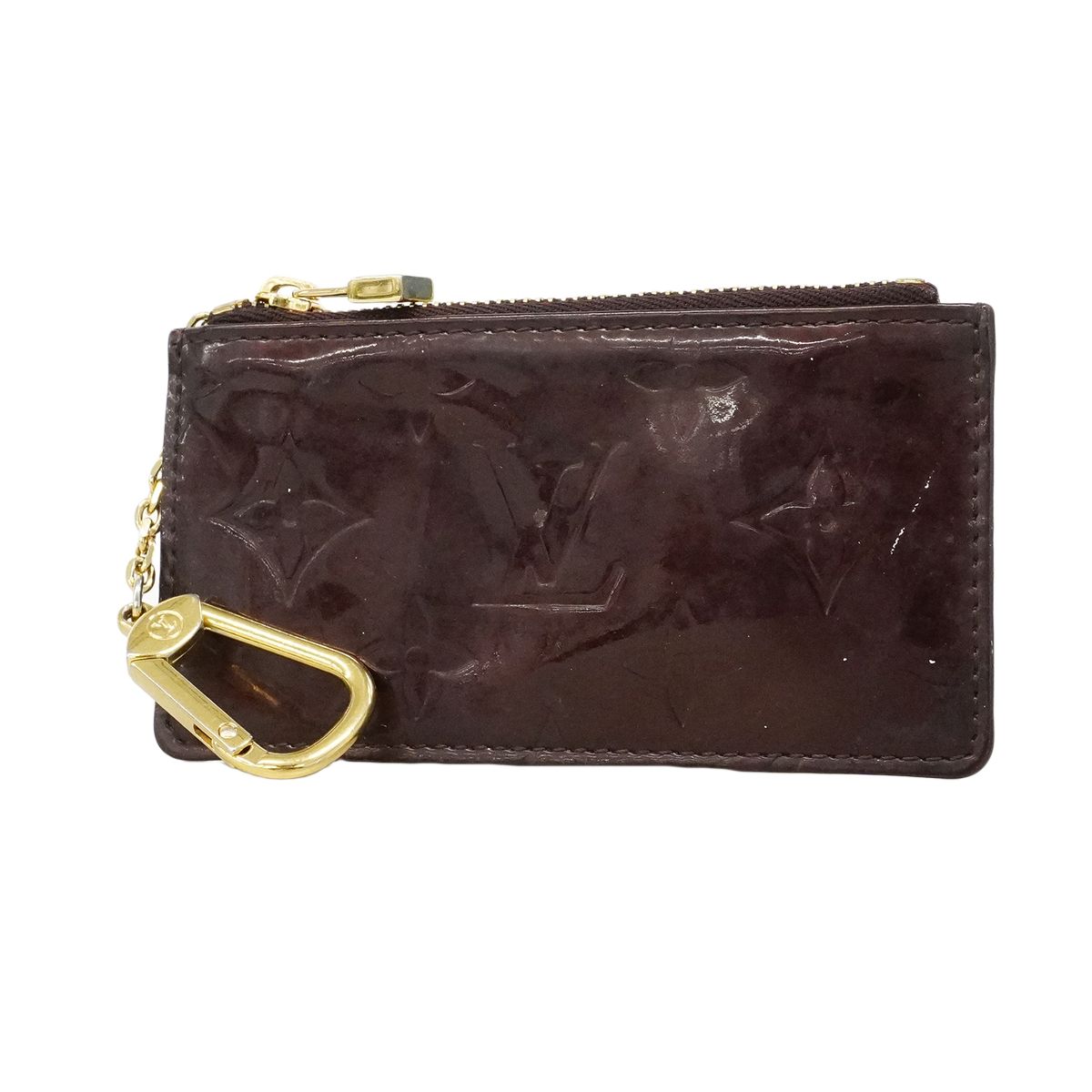 Louis Vuitton Coin Case Vernis Pochette Cles Amaranto