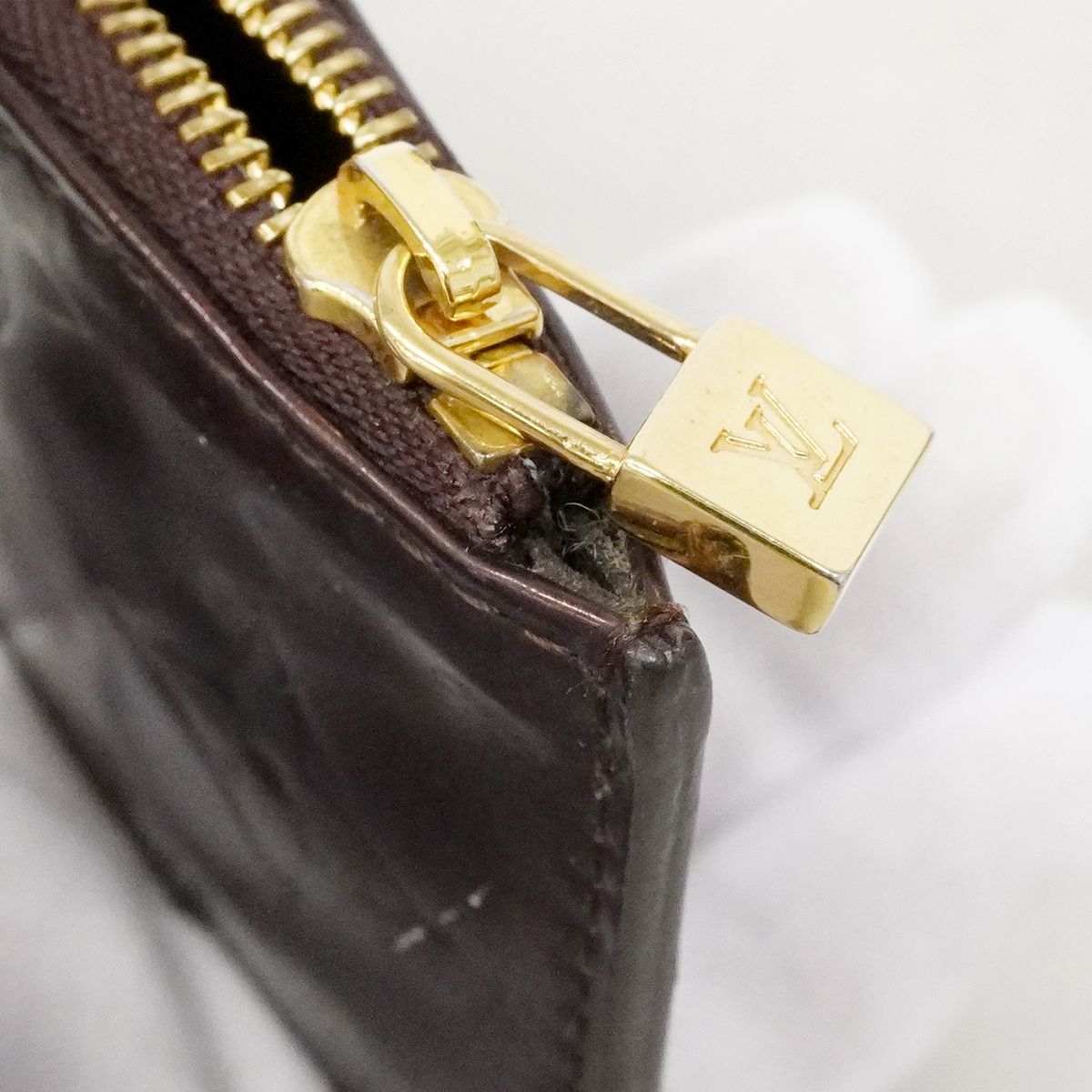 Louis Vuitton Coin Case Vernis Pochette Cles Amaranto — view 8