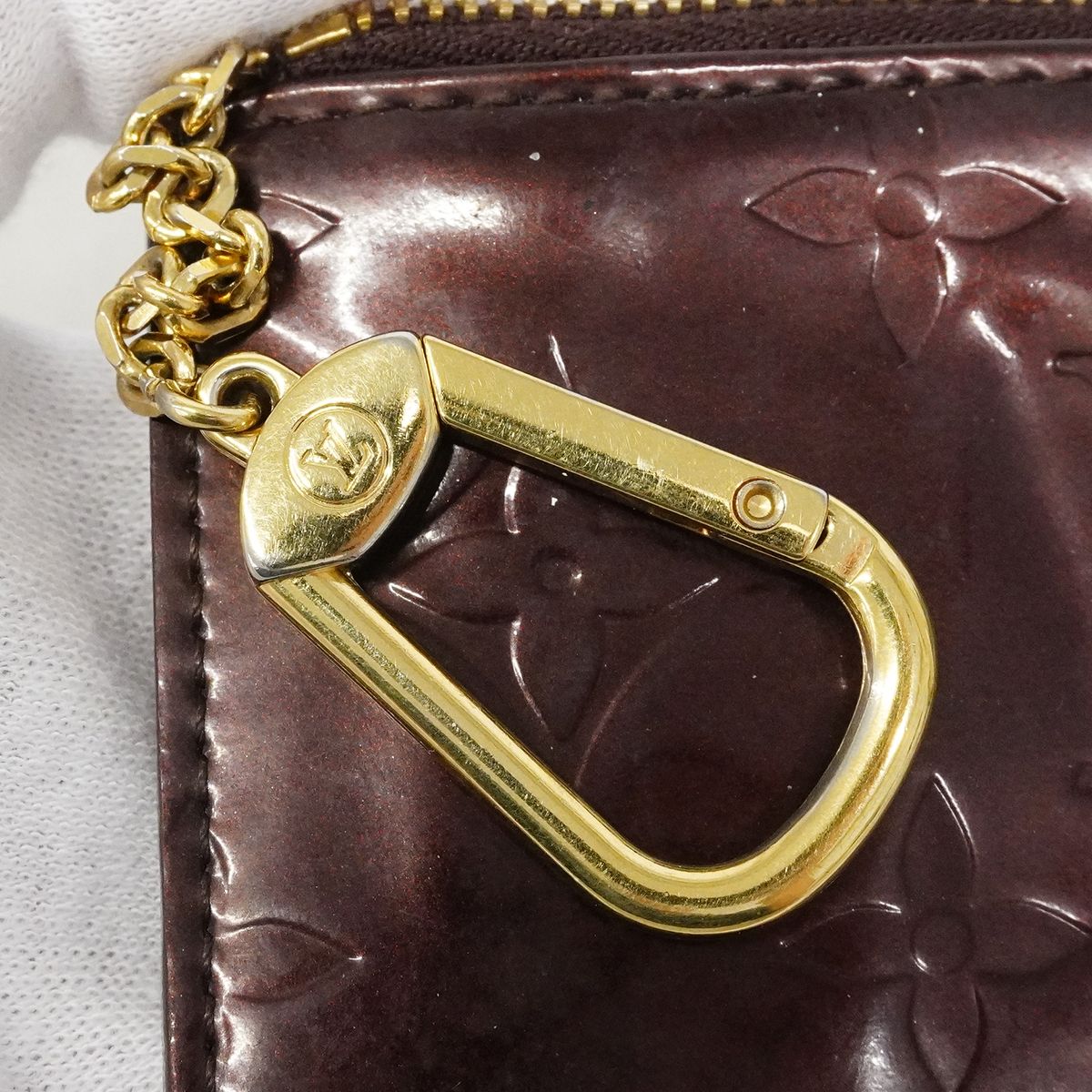 Louis Vuitton Coin Case Vernis Pochette Cles Amaranto — view 9