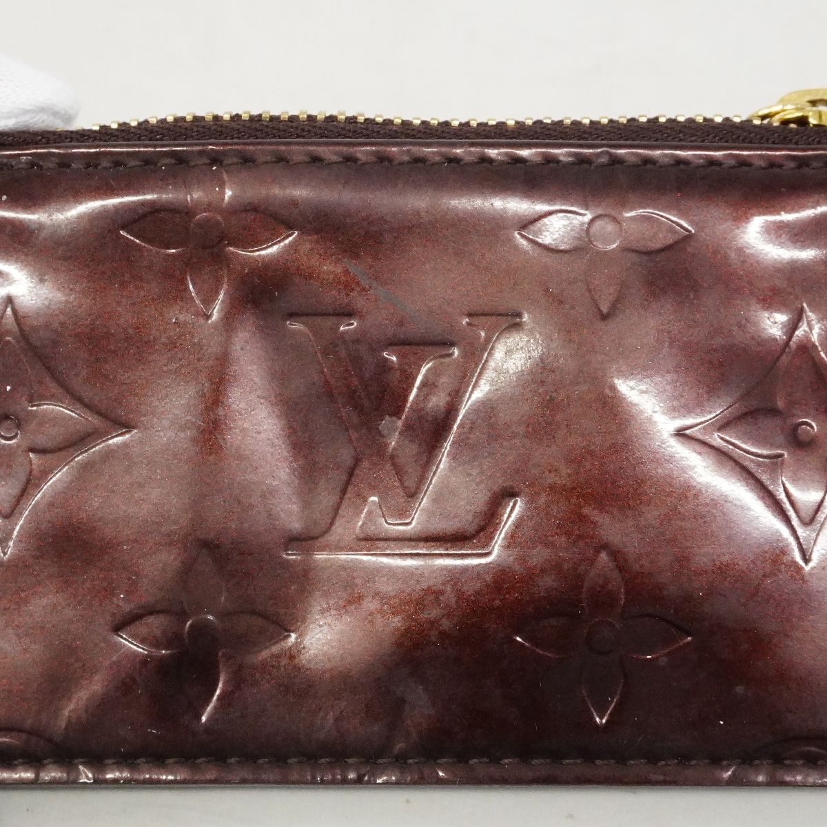 Louis Vuitton Coin Case Vernis Pochette Cles Amaranto — view 6